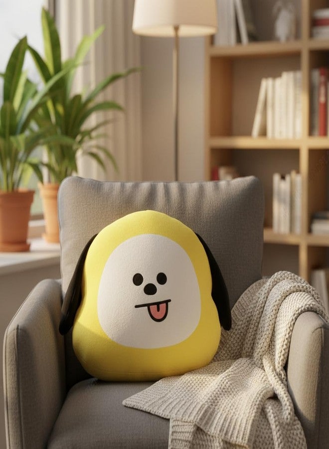MINISO BT21 CHIMMY Head-Shaped Plush Pillow 16 Inch | Soft Character Cushion Toy - Image 3